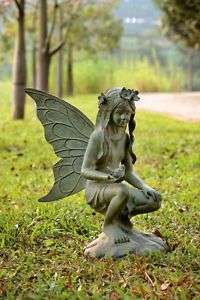 Large Fairy Garden Statue Sculpture Aluminum Copper  