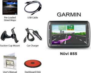 Garmin Nuvi 855 GPS Vehicle Navigation System 457116007391  