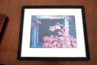   lithograph on paper frame ebonized wood frame with glass cover and 45