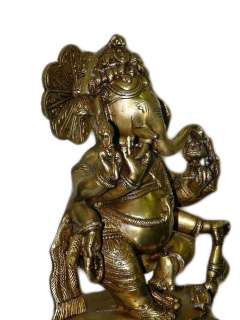 Dancing Ganesh Statue Ganesha Hindu God of Luck Murti Idol 12  