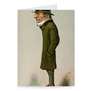 William Ewart Gladstone (1809 98) cartoon   Greeting Card (Pack of 2 