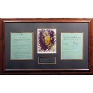 Ziggy Marley Framed Autographed Document