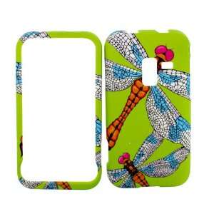  SAMSUNG CONQUER 4G DRAGONFLY INSECT RUBBERIZED COVER HARD 