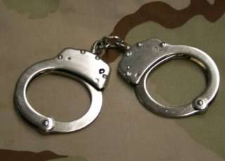 Police Style Handcuffs FREE Case Double Lock 2 keys  