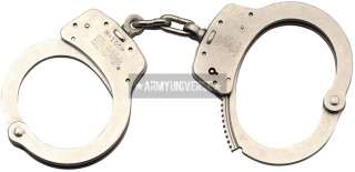 Silver Smith & Wesson Nickel Push Pin Handcuffs 022188501353  