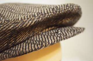   BROWN FRONT SNAPBRIM NEWSBOY IVY CABBIE GOLF DRESS HAT CAP  