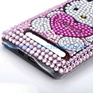 Hello Kitty Bling Rhinestone Crystal Case Cover For HTC EVO 4G EA297 