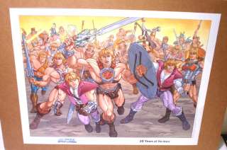 20 YEARS OF HE MAN POSTER MASTERS OF THE UNIVERSE ADAM  