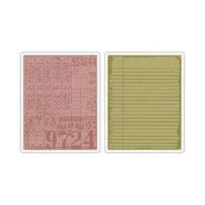  New   Sizzix Texture Fades Embossing Folders By Tim Holtz 