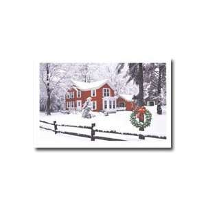  Red Farm House Holiday Card (25)