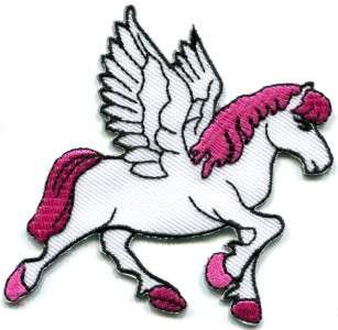 Pegasus fantasy horse unicorn greek medusa poseiden applique iron on 