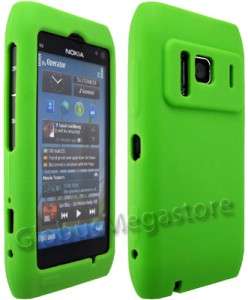 GREEN SiLiCONE SOFT CASE COVER SKiN POUCH for NOKiA N8  