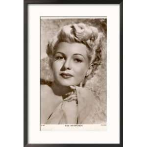  Rita Hayworth American Film Actress and Dancer Framed 