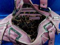 MAKOWSKY Glove LEATHER SATCHEL in ROSE PINK Handbag PURSE w/Double 