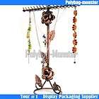 silver & crystal jewel jewellery hanger rack necklace  