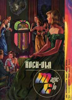 1948 Rock Ola Magic Glow Juke Box Brochure  