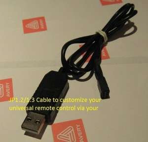 JP1.2 JP1.3 USB cable program universal remote control  