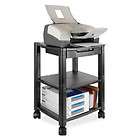 kantek ps540 desk side 3 shelf moblie printer fax stand