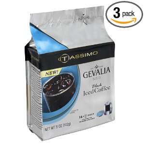 Gevalia Black Iced Coffee, 16 Count T Discs for Tassimo Brewers (Pack 