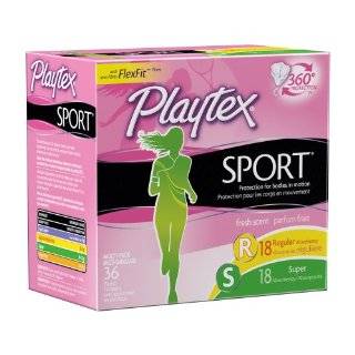 Playtex Sport Multipack Fresh Scent Tampons, 36 Count