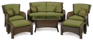New Patio Furniture Set La Z Boy Outdoor 6 Piece Deep Seating Seats 