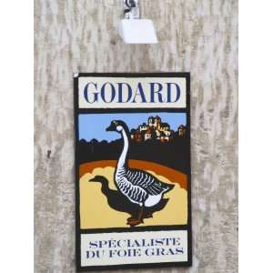 Sign Advertising Godard Foie Gras, Bergerac, Dordogne, France Premium 