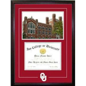  Oklahoma Sooners Framed Spirit Graduate Diploma Frame with 