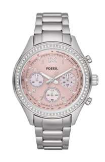 Fossil Flight Ladies Pink Dial Bracelet Watch  
