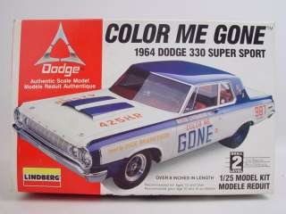 Lindberg 1964 Dodge 330 Color Me Gone Model Kit 72156  
