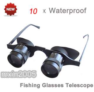 Fishing Binocular Focus 10X32 Glasses Magnifying Loupes  