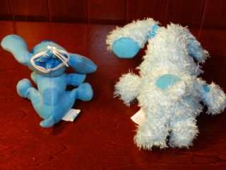 Blues Clues Magenta Pepper Plush Stuffed Animal Dog Toy LOT Rattle 