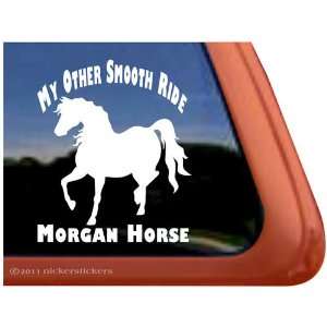  Smooth Ride Morgan Horse Trailer Vinyl Window Decal 