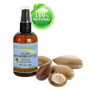 Botanical Beauty Macadamia Nut Oil, 100% Pure/ Natural, Cold Pressed 