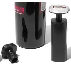  Metrokane Wine Preserver Pump with 2 Stoppers Kitchen 