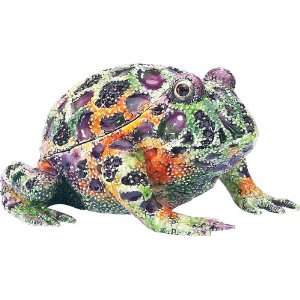 Olivia Riegel Colorful Toad Decorative Box With Hand Set Swarovski 
