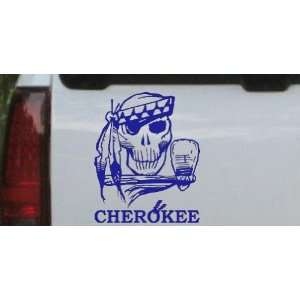  Cherokee Indian Skull Skulls Car Window Wall Laptop Decal 