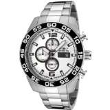 Invicta 1014 II Collection Chronograph Silver Dial Stainless Steel 