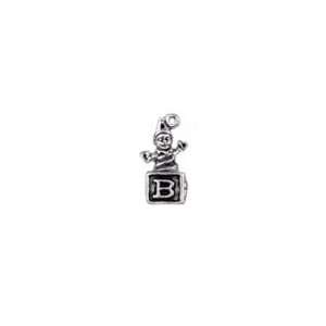  Sterling Silver Jack in the Box Charm 
