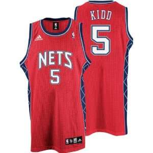  Jason Kidd Jersey: adidas Red Swingman #5 New Jersey Nets Jersey 
