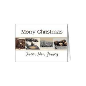  New Jersey State specific Merry Christmas card Winter 