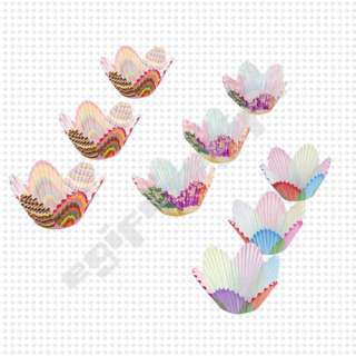 75 Mixed Petal Muffin Cupcake Paper Cases Liners Cups  