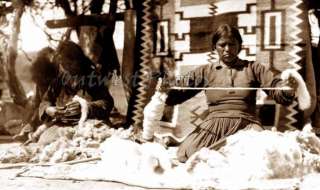 Navajo Native American Indian Weaver Rug Loom Photo #2  