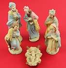 vintage philippine resin nativity set 6 pieces pastel m expedited