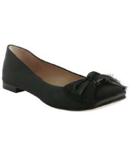 Kate Spade black satin Peggy bow flats  BLUEFLY up to 70% off 