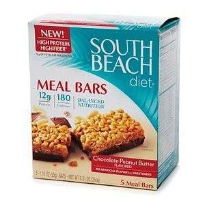  South Beach Diet Meal Bars, Chocolate Peanut Butter, 5 ea 