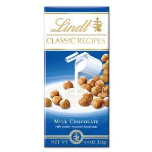 LINDT Milk Chocolate w/Hazelnut Classic Recipe Bar 12 Count  