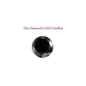   Cts AA of 6.5 mm Round Certified Natural Loose Black Diamond Jewelry