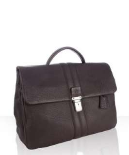   brown leather briefcase  