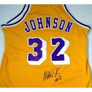  Magic Johnson Autographed Jersey