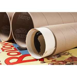  3 x 36 Kraft Mailing Tubes with End Plugs Office 